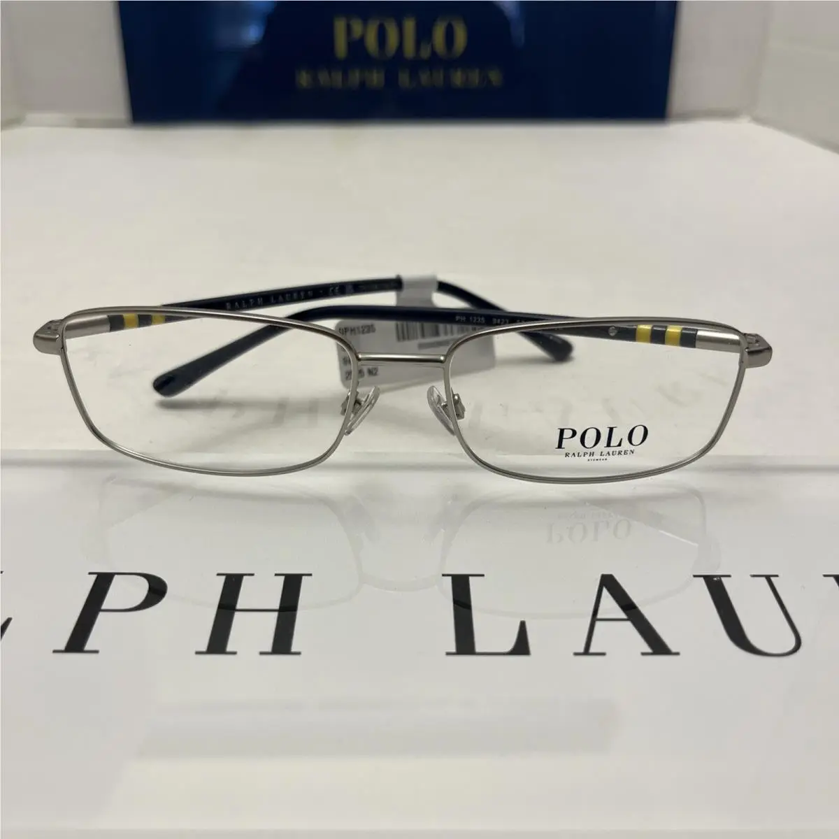 Polo Ralph Lauren PH1235 9423 57 Men Navy Silver Eyeglasses