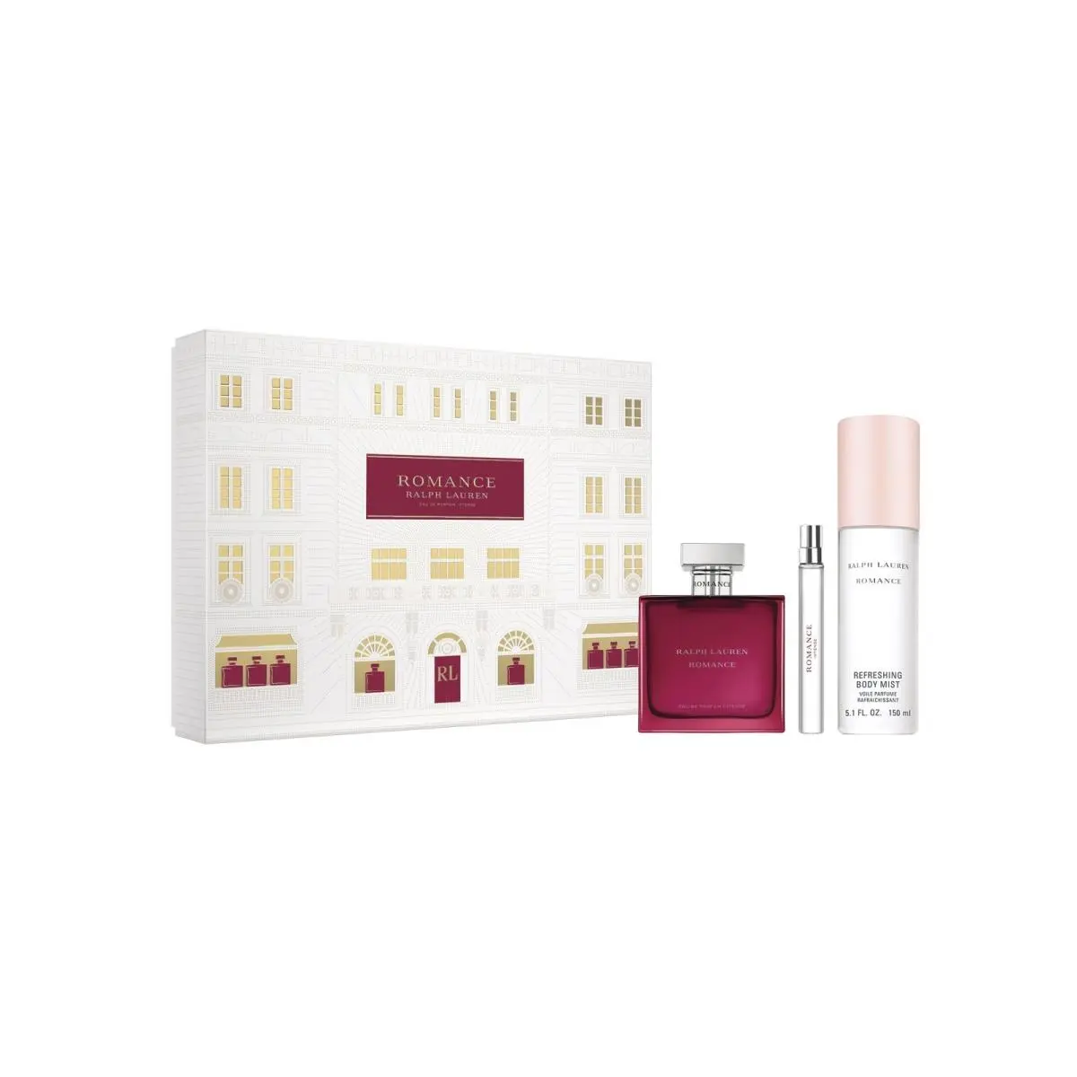 Set-ralph Lauren Romance Intemse W 3pc. Set 3.4 Edp Spr/ .34 Edp Spr/ 5.1 Body