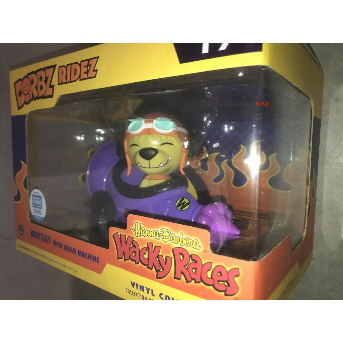 Wacky Races Muttley Mean Machine Funko Dorbz Ridez Vinyl Toy Car Hanna Barbera