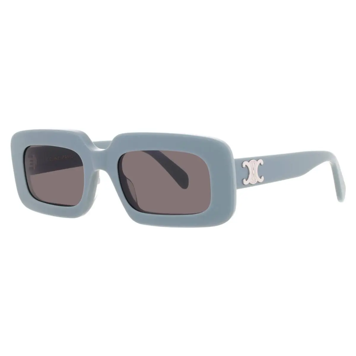 Celine Smoke Rectangular Ladies Sunglasses CL40313U 20A 53 CL40313U 20A 53