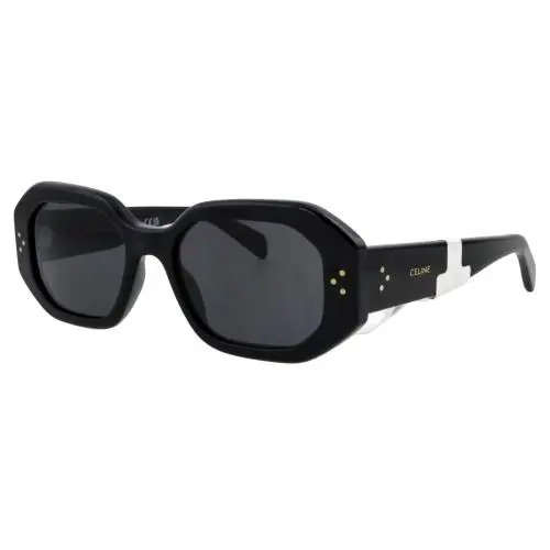 Celine CL40255I 01A 52mm Thick Black Square Sunglasses Italy