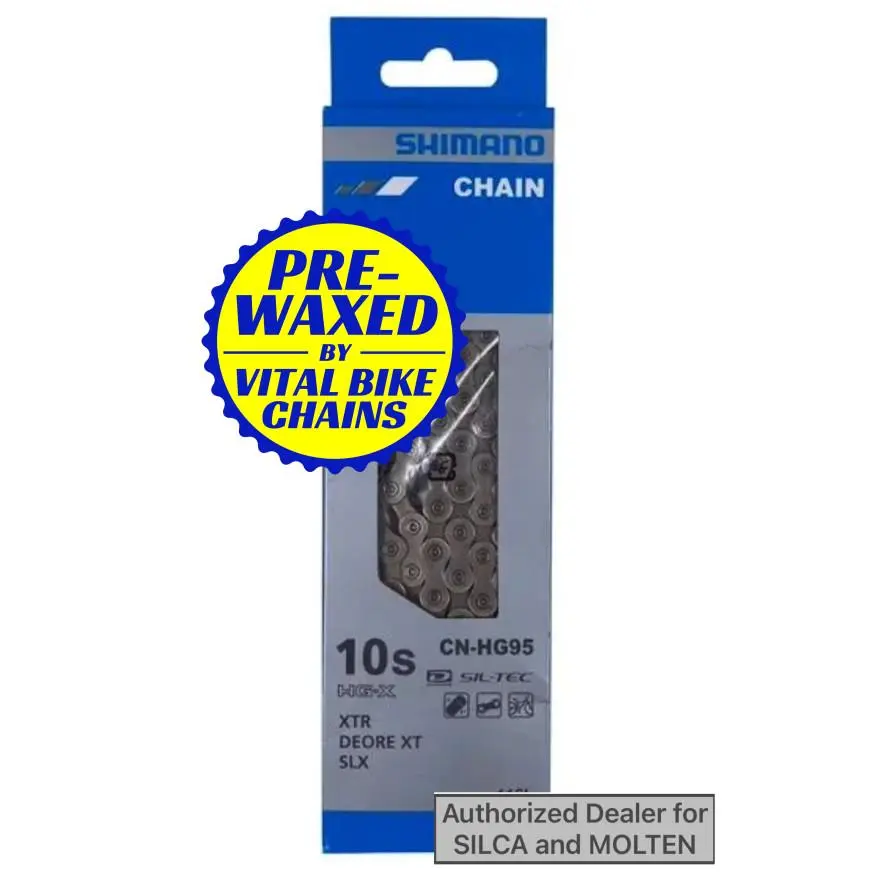 Shimano HG95 Chain 10 Speed - Silca/molten/ceramic Speed Wax