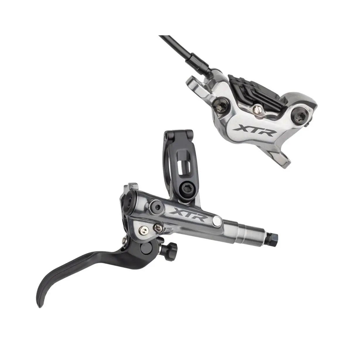 Shimano Xtr M9120 Hydraulic Disc Brake Set Silver Post Mount