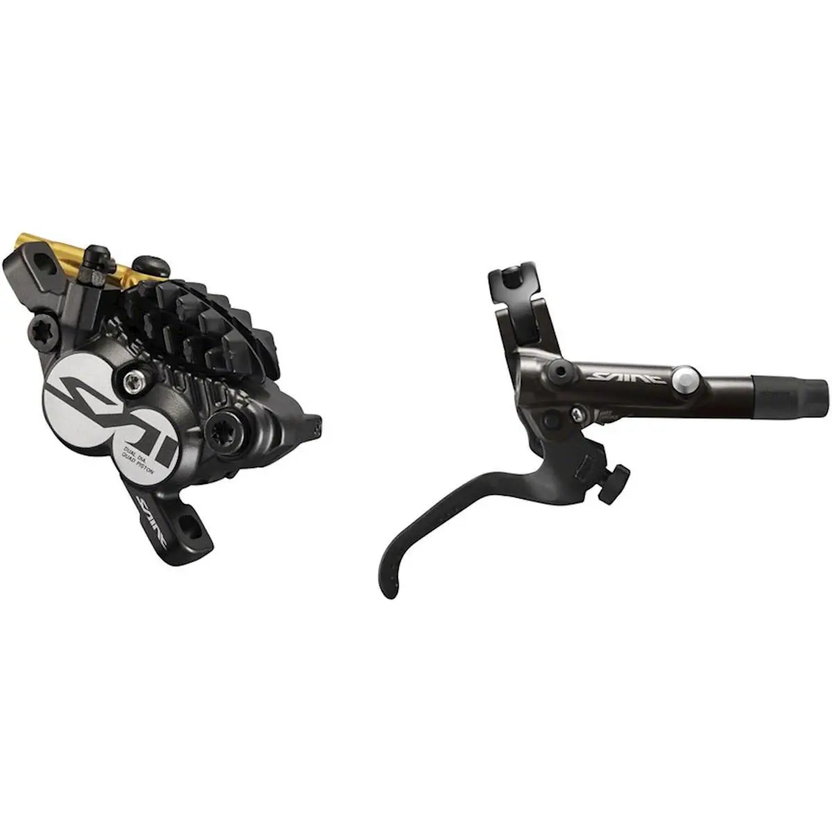 Shimano Saint M820 4-Piston Hydraulic Disc Brake Black Metal Pad
