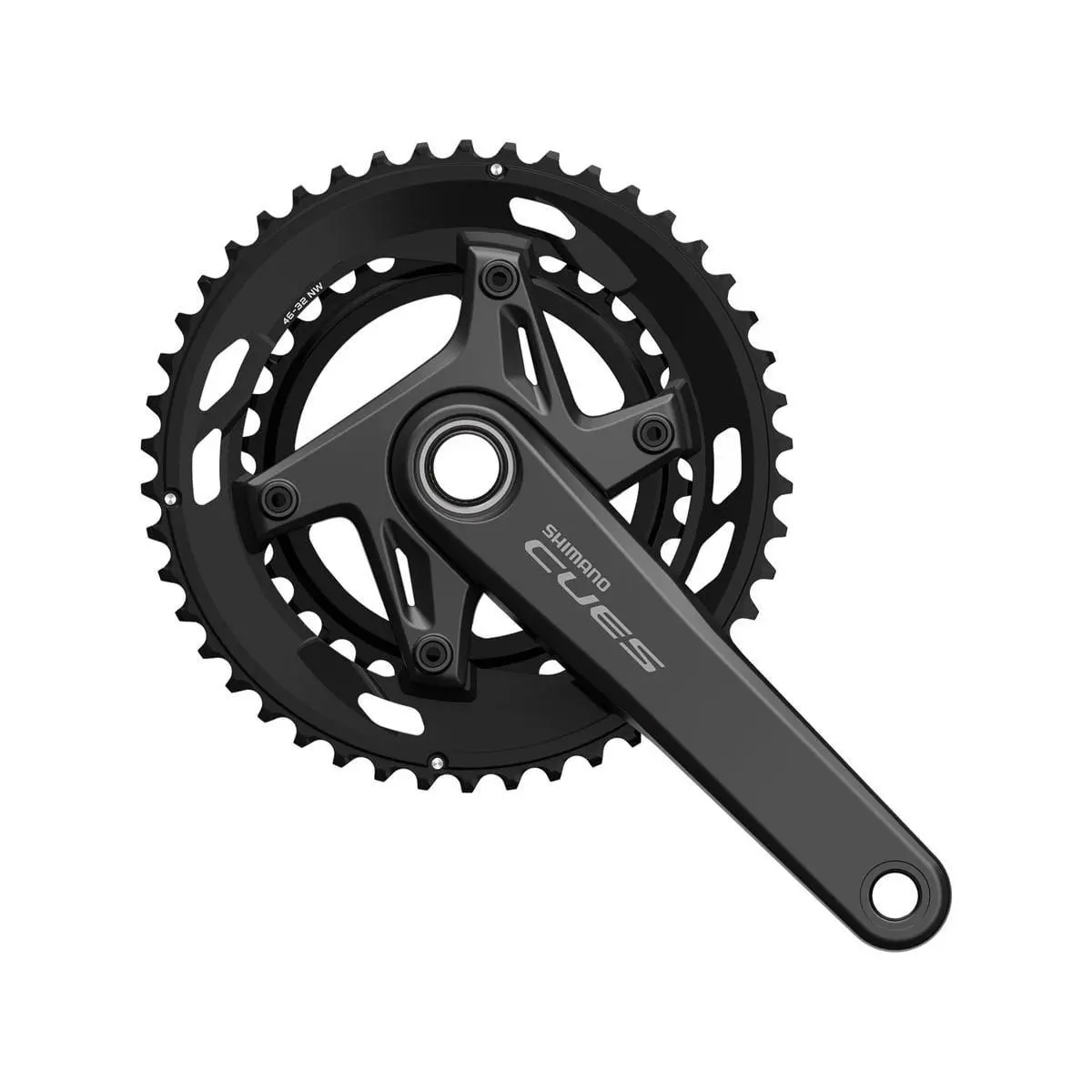 Shimano Cues FC-U6030-2 Crankset Black 2 x 9/10 Speed