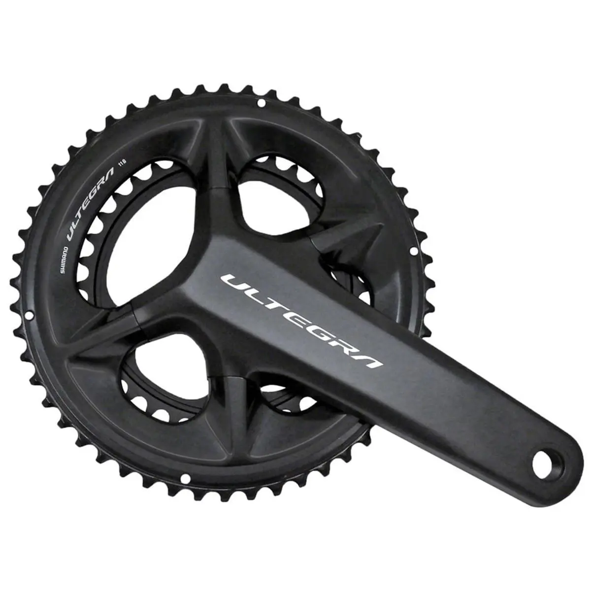 Shimano FC-08 Ultegra Crankset Black 2 x 11 Speed Hollowtech II - Black, Grey