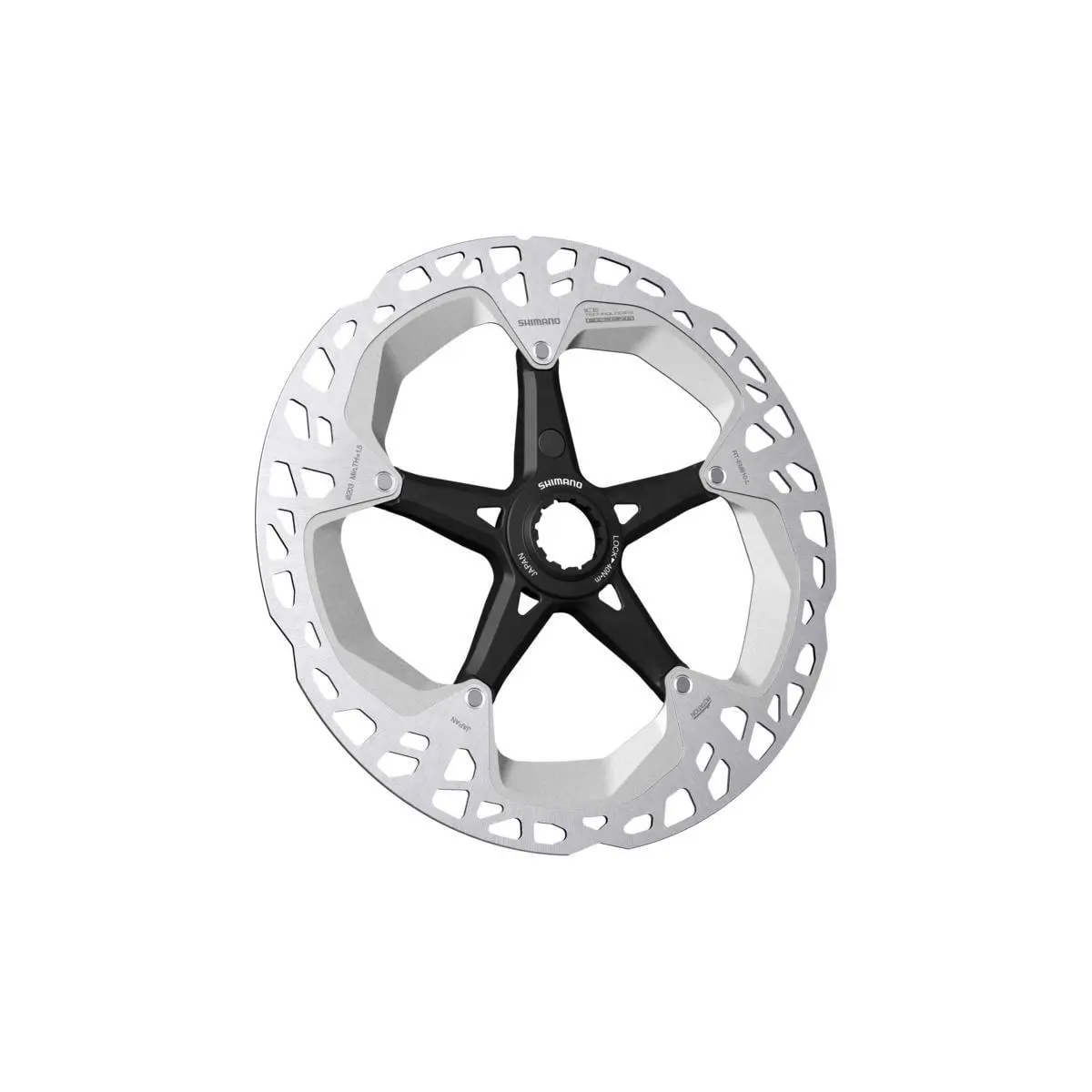 Shimano RT-EM810 Disc Brake Rotor w/ E-bike Speed Sensor Silver Centerlock