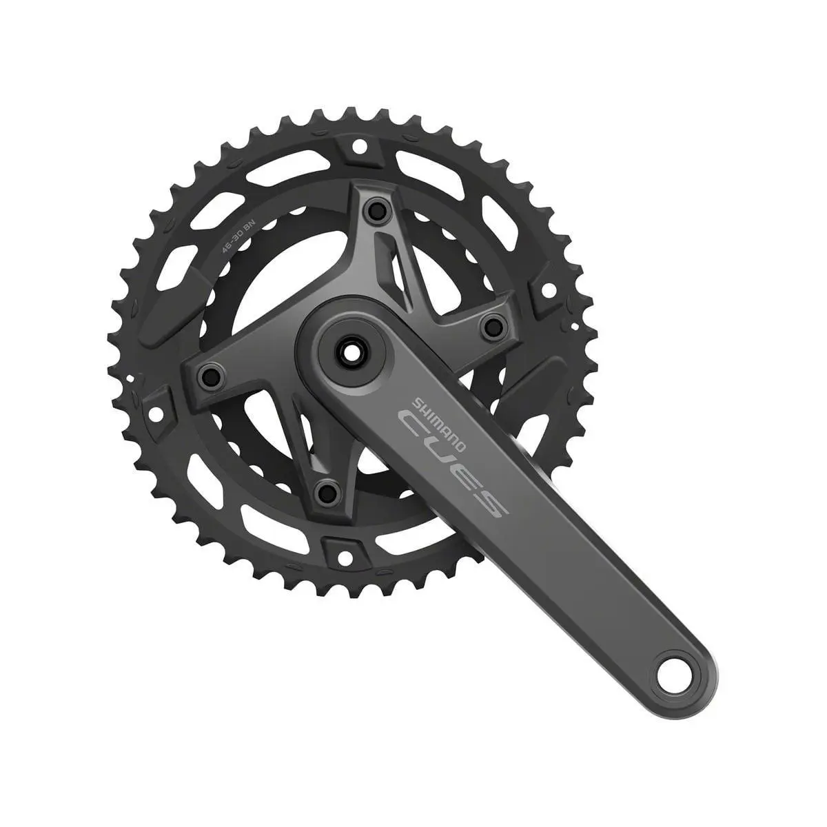 Shimano Cues FC-U6000-2 Crankset Black 2 x 9/10/11 Speed