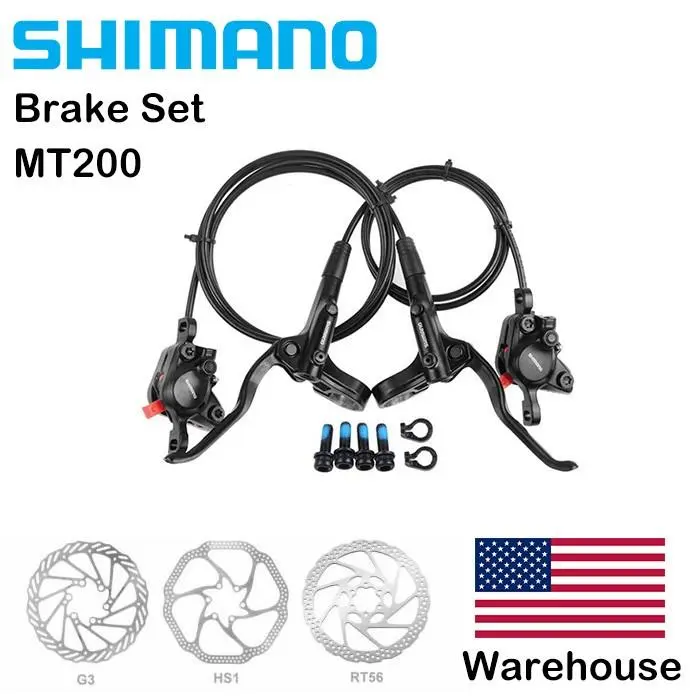 Shimano BL BR MT200 Hydraulic Disc Brake Set Mtb Bicycle Brake Front HS1 G3 RT56