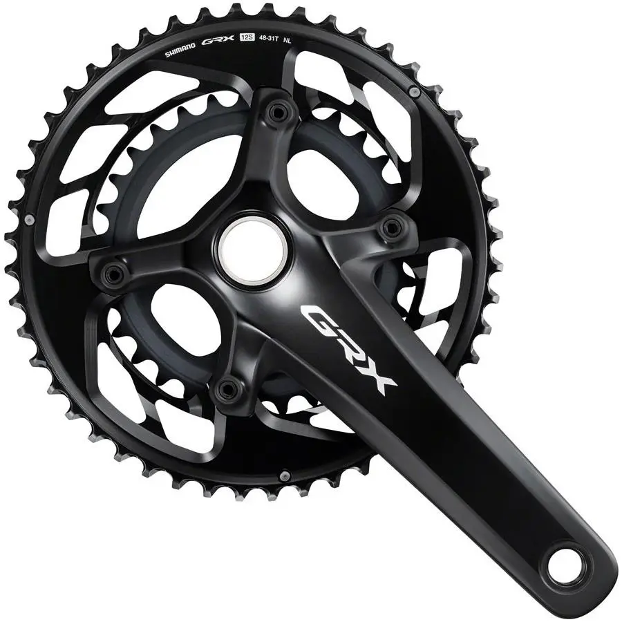 Shimano Grx FC-RX820-2 Crankset - 165mm 12-Speed 48/31t Asymmetric 110/80