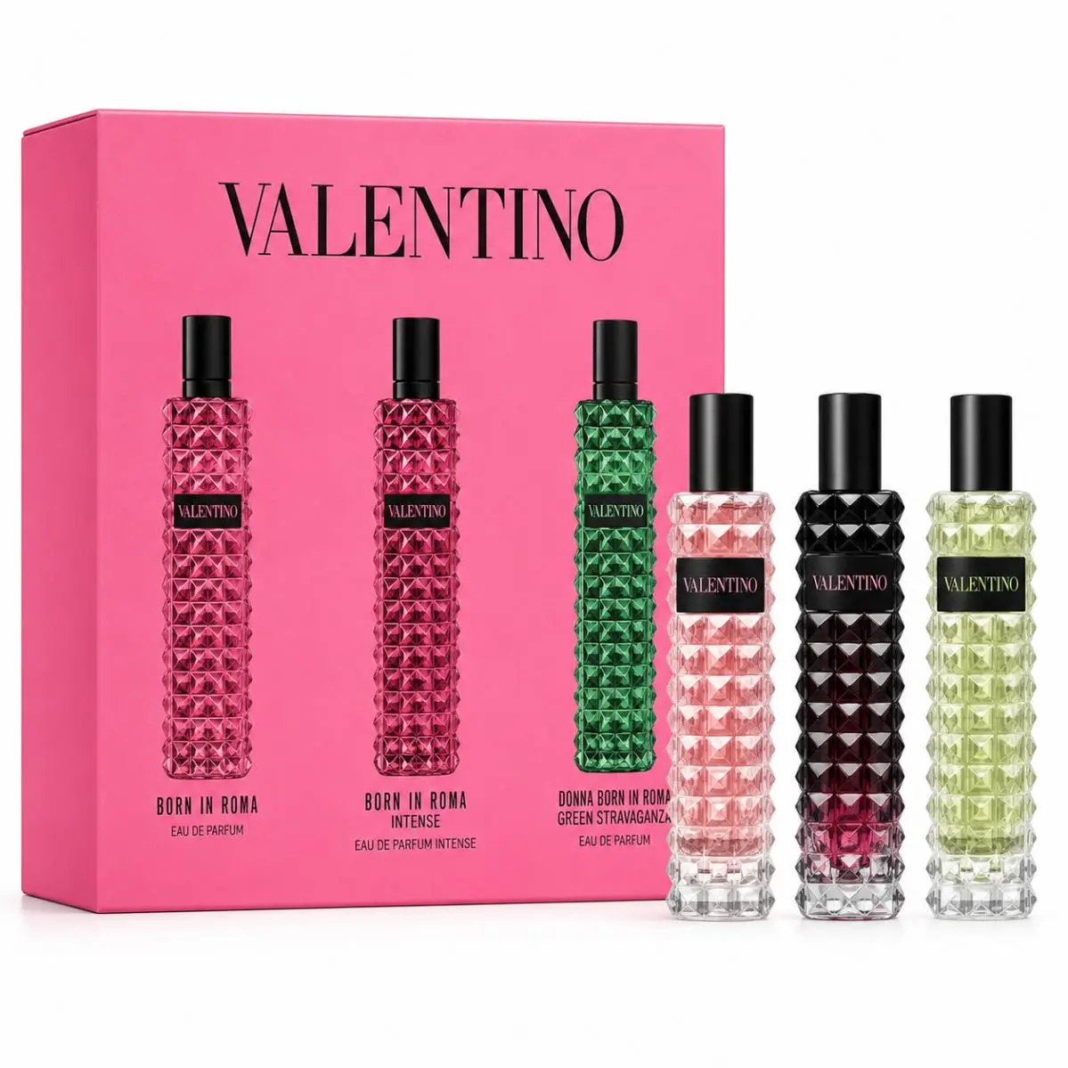 Valentino Garavani 3 Piece Set Eau De Parfum Spray - 0.5 FL OZ / 15 ML 3x