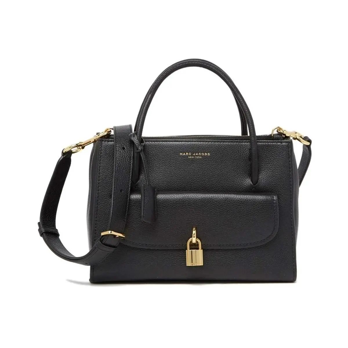Nwot Marc BY Marc Jacobs Leather Top Handle Satchel Handbag Black