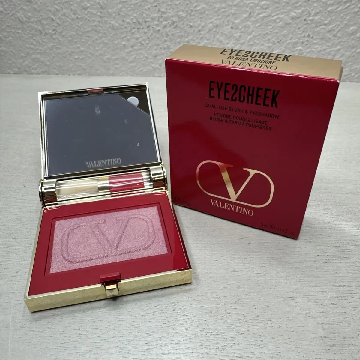 Valentino Eye2Cheek Dual Use Blush and Eyeshadow 03 Rosa Emozion