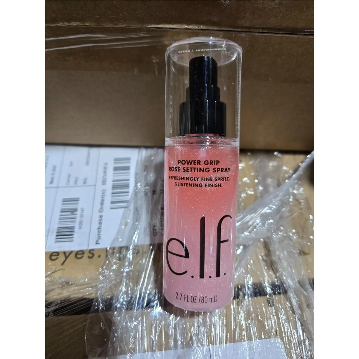 Case of 36 - E.l.f. Cosmetics Power Grip Rosé Setting Spray 2.7 oz