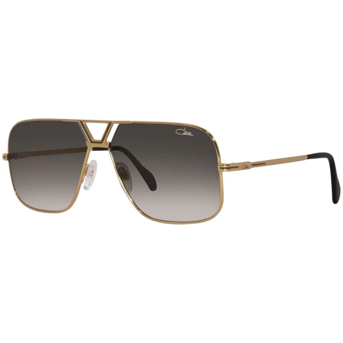 Cazal Legends 725/3 003 Sunglasses Men`s Gold/brown/green Gradient Pilot 61mm - Frame: Gold, Lens: Green
