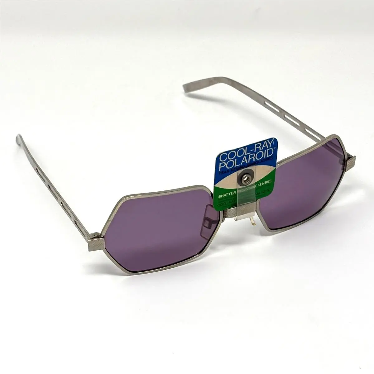 Old Stock Vintage Sunglasses - Silver Polaroid Cool Ray 164 60s/70s