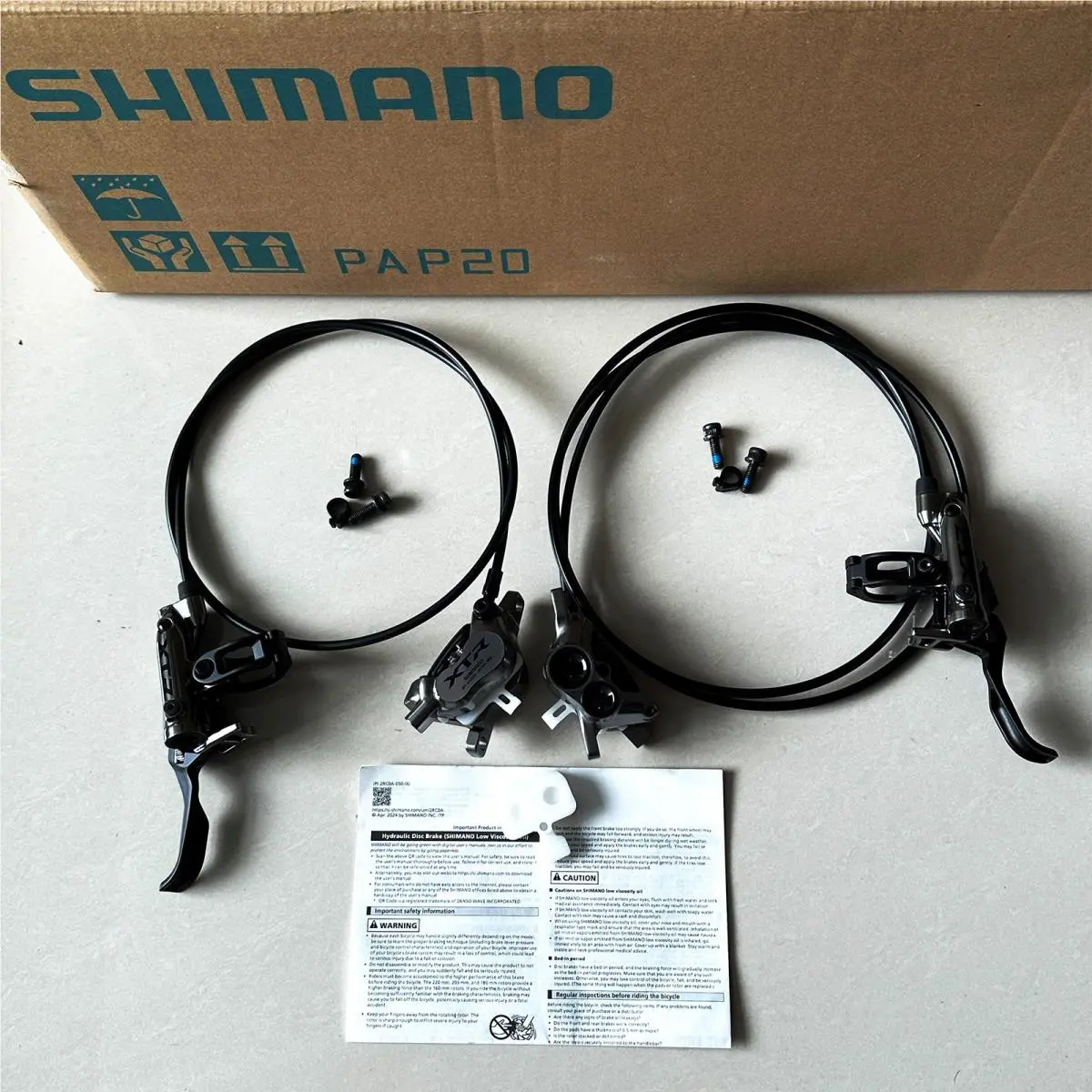 Shimano M9220 Hydraulic Disc Brake Set BL-M9220 Lever BR-M9220 Caliper Mtb Bike