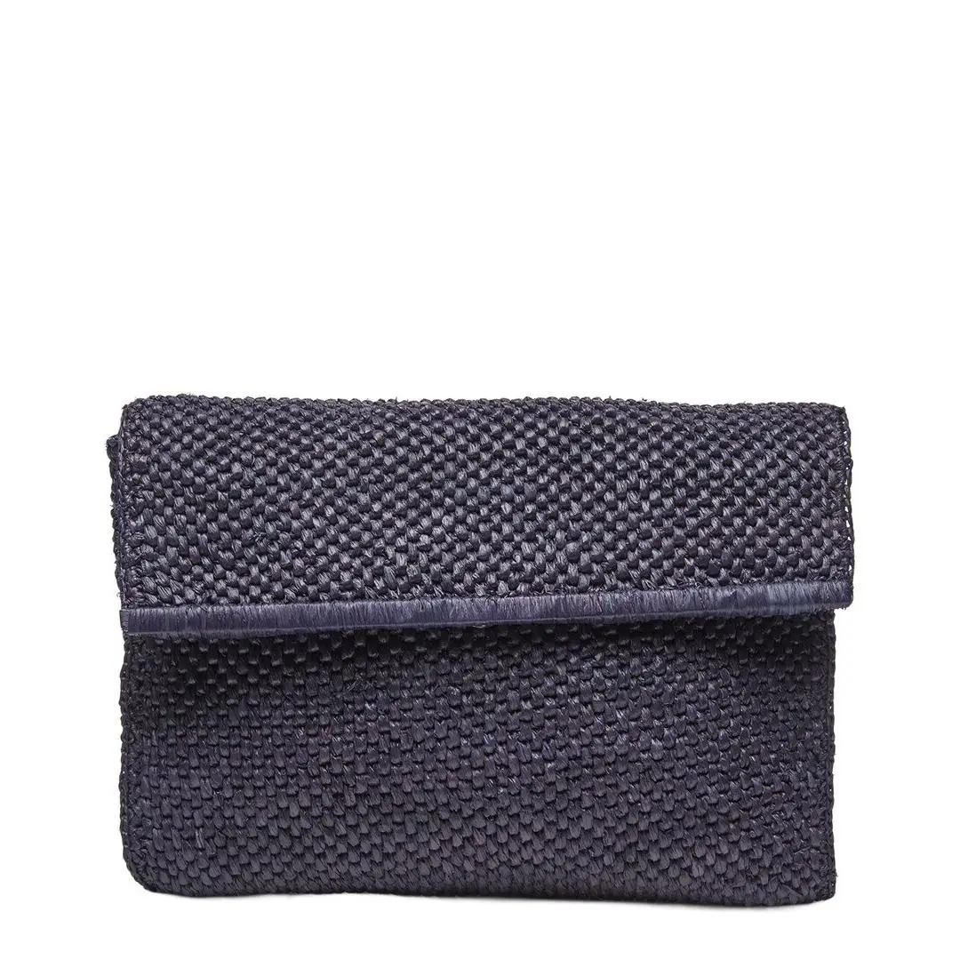 Louis Vuitton Mar Y Sol Rhodes Raffia Clutch Women`s Blue