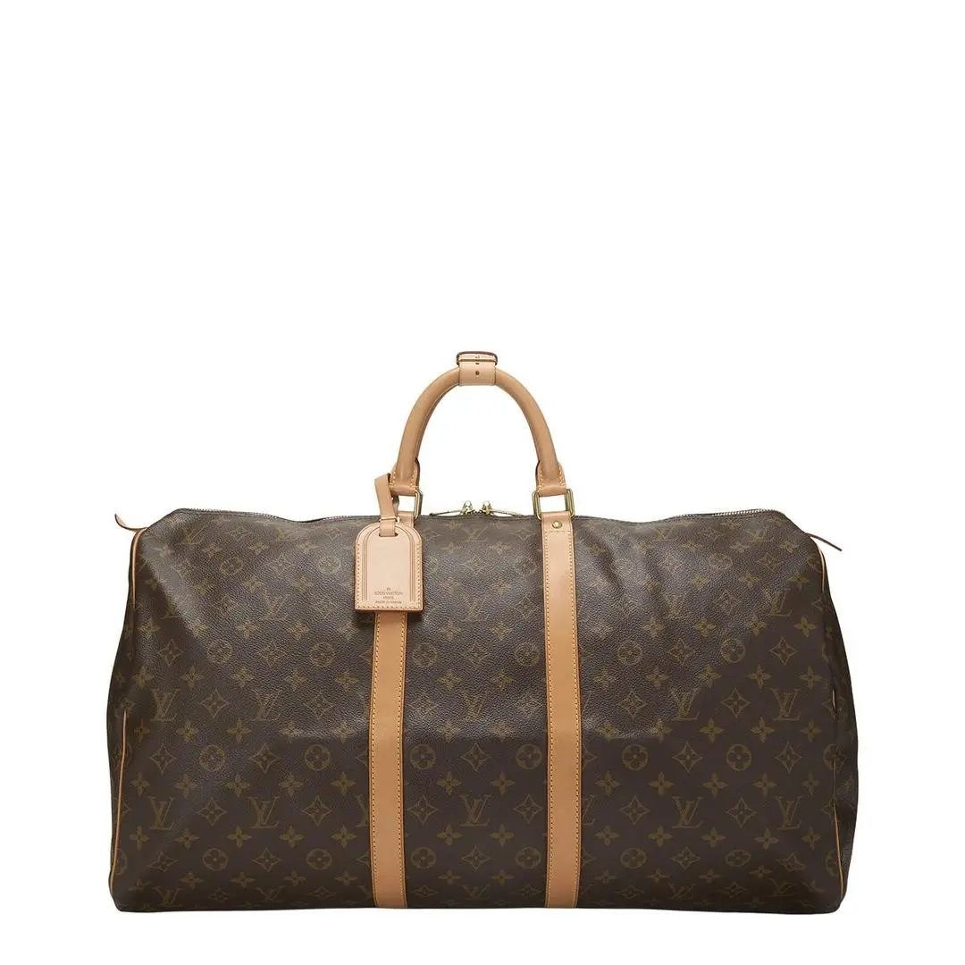 Louis Vuitton Brown Monogram Canvas Keepall 55 Pre-loved Women`s