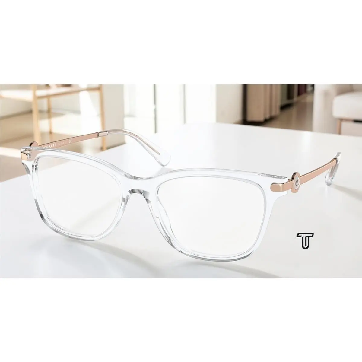 Coach HC6176 5111 Clear Demo Lens 53 mm Women`s Eyeglasses