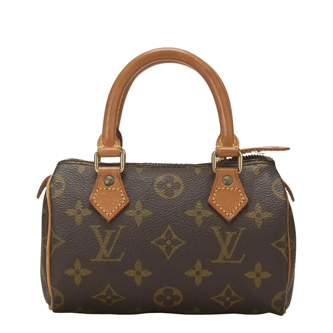 Louis Vuitton Brown Monogram Canvas Hl Speedy Mini Pre-loved Women`s
