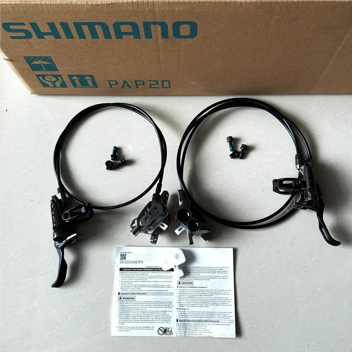 Shimano M9220 Hydraulic Disc Brake Set BL-M9220 Lever BR-M9220 Caliper Mtb Bike