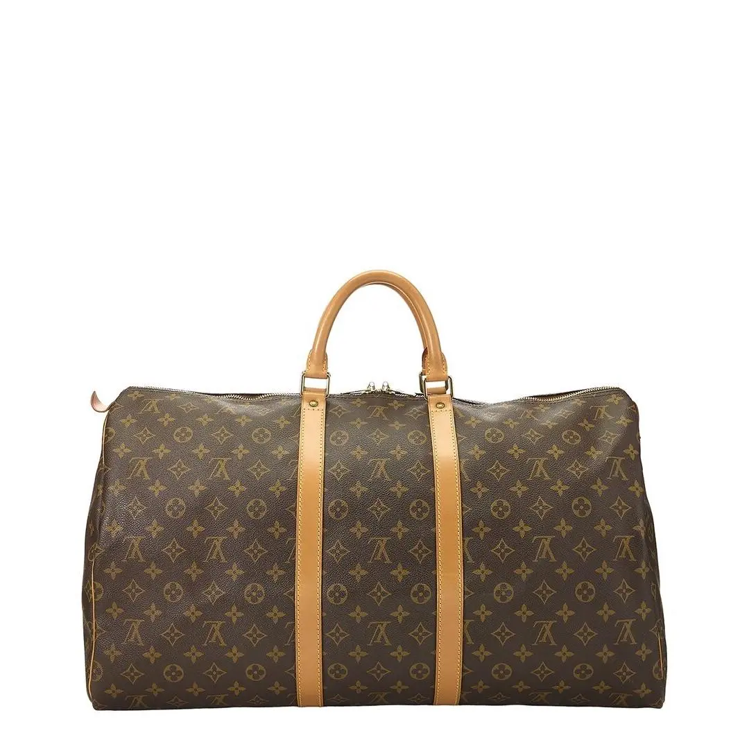 Louis Vuitton Brown Monogram Canvas Keepall 55 Pre-loved Women`s