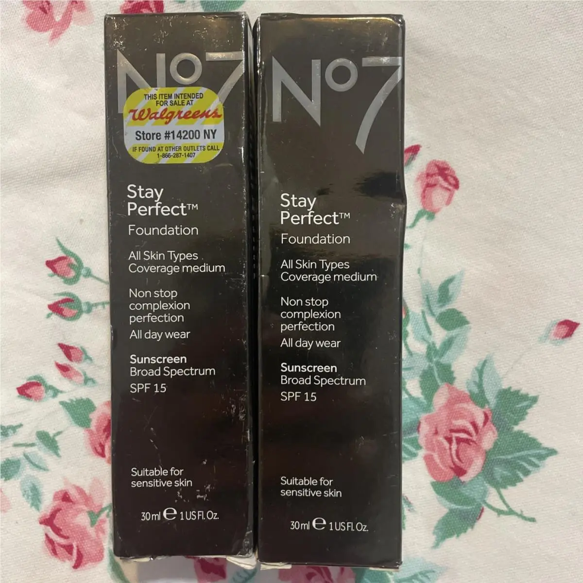 No7 Stay Perfect Foundation Warm Ivory SPF15 1oz Retired Read See