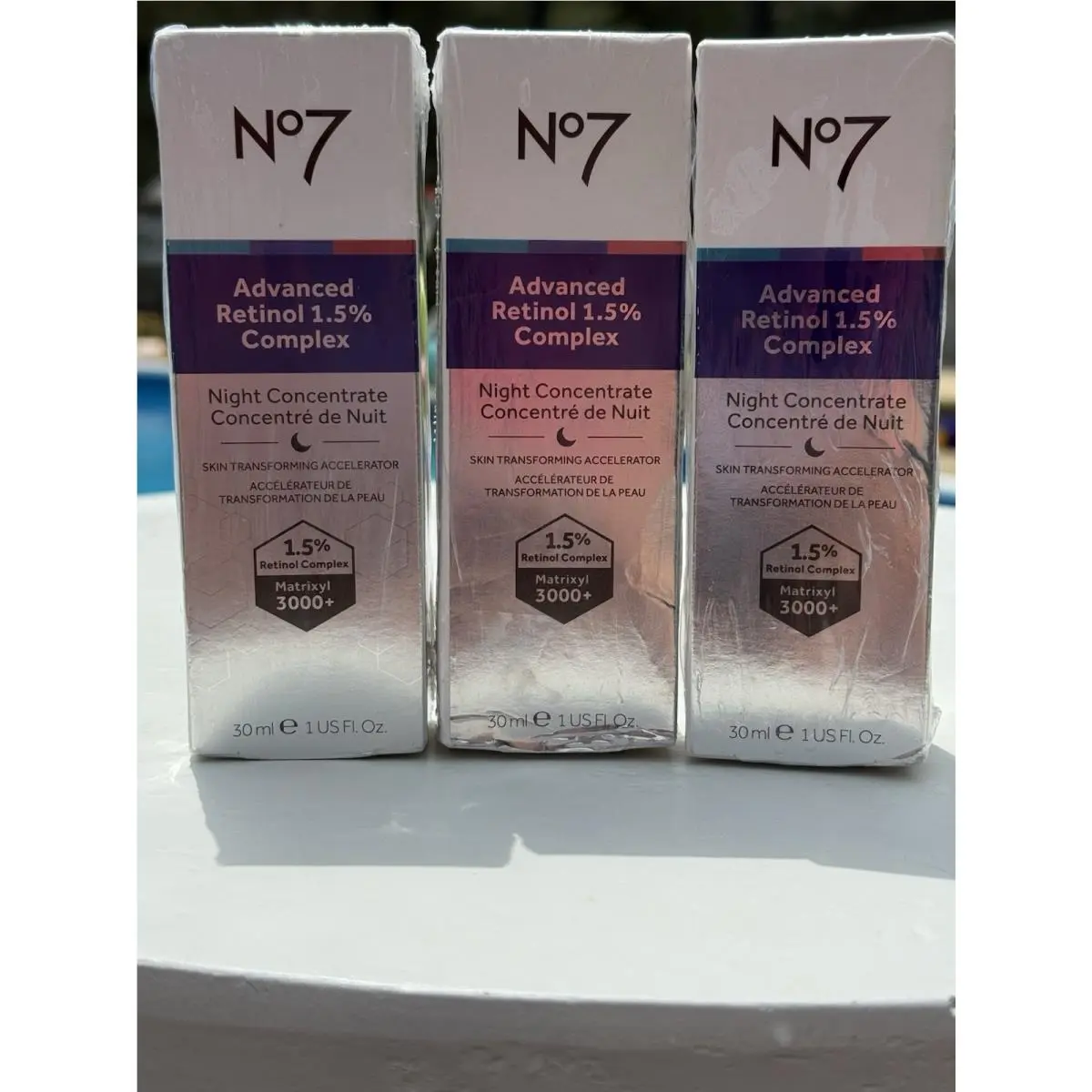 3  Advanced Retinol 1.5% Complex Night Concentrate 30ml 1oz Serum by No7
