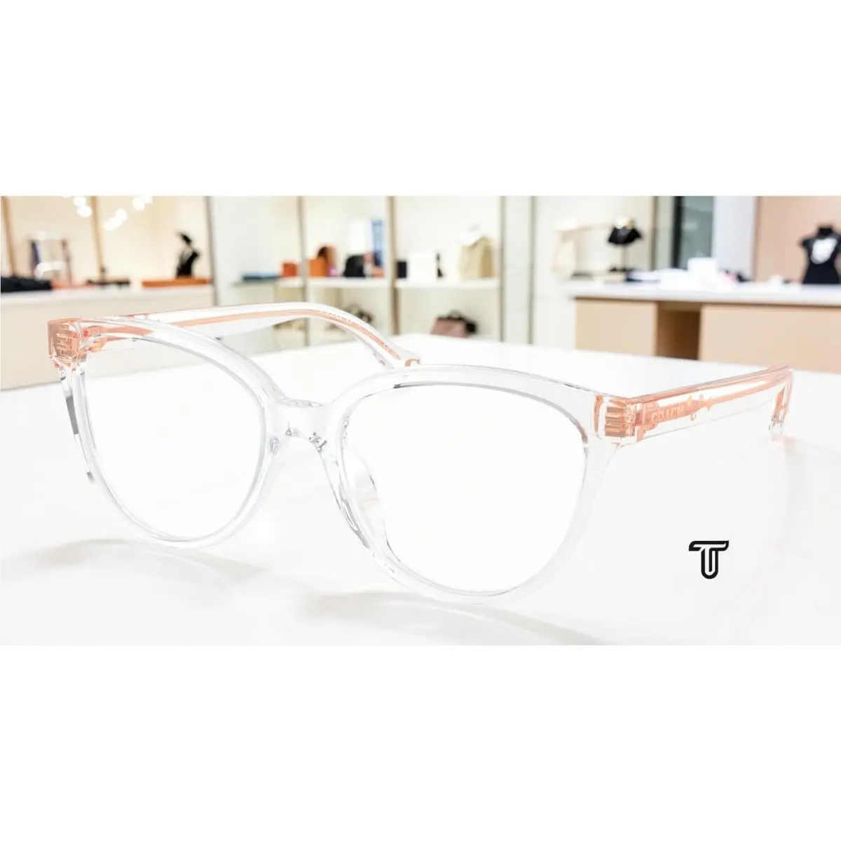 Coach HC6234U 5111 Transparent Clear Demo Lens 53 mm Women`s Eyeglasses