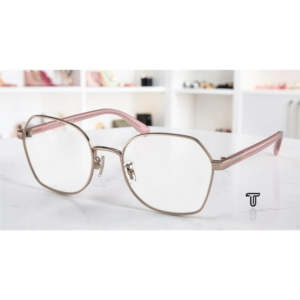 Coach HC5155 9331 Shiny Rose Gold Demo Lens 54 mm Women`s Eyeglasses