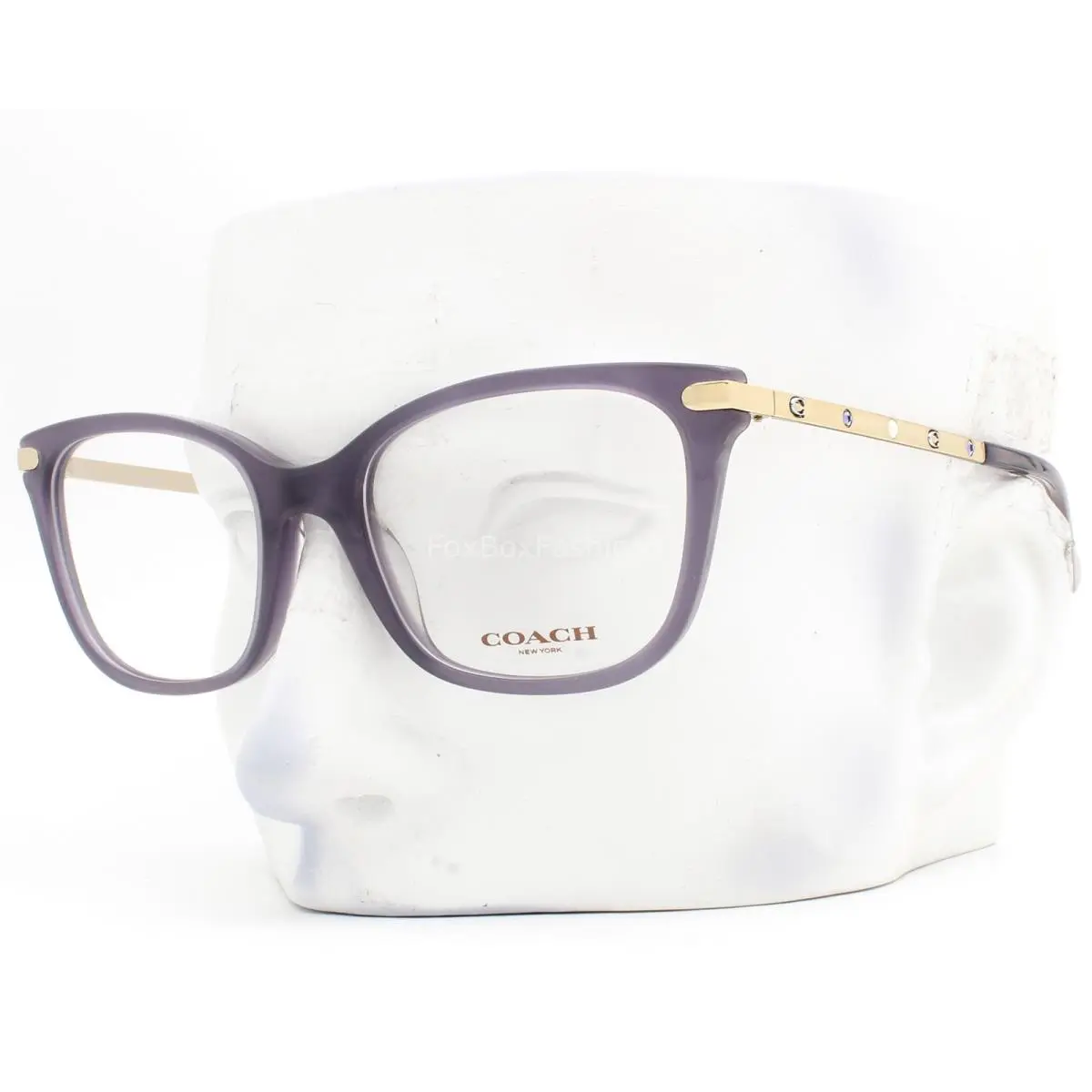 Coach Eyeglasses HC6261BU 5522 Glasses Milky Purple on Light Gold 52mm with Case