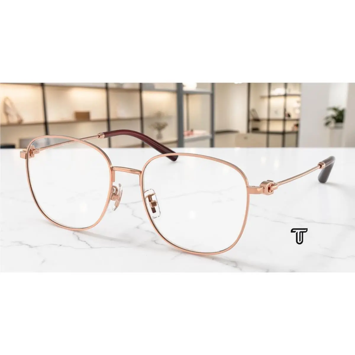 Coach HC5179D 9331 Shiny Rose Gold Demo Lens 56 mm Women`s Eyeglasses