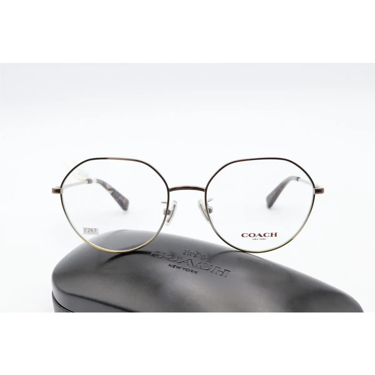 Coach HC 5106 9339 Shiny Brown Gradient 54-18-140 Frames W/coach Case