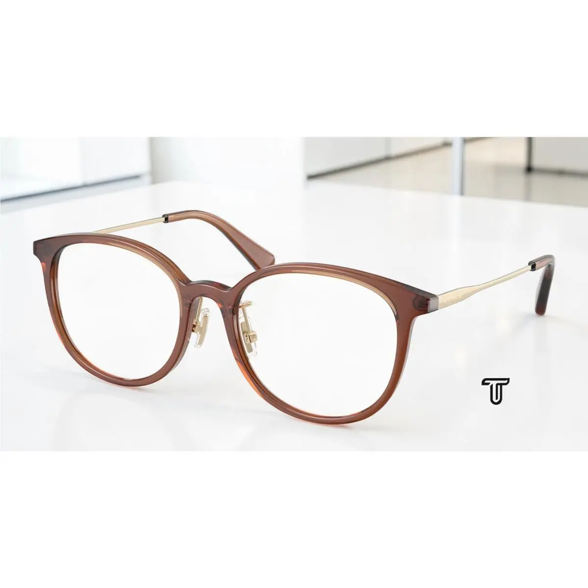 Coach HC6160D 5847 Transparent Brown Demo Lens 53 mm Women`s Eyeglasses