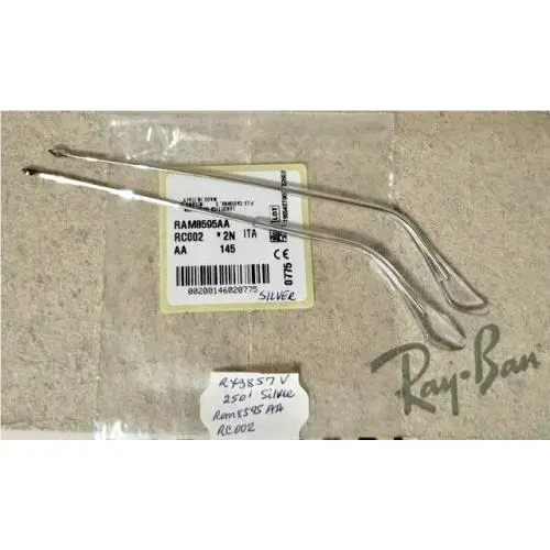 Ray Ban Replacement Temple Arms RB3857 Rx3857V Silver 145mm Fit Aviators