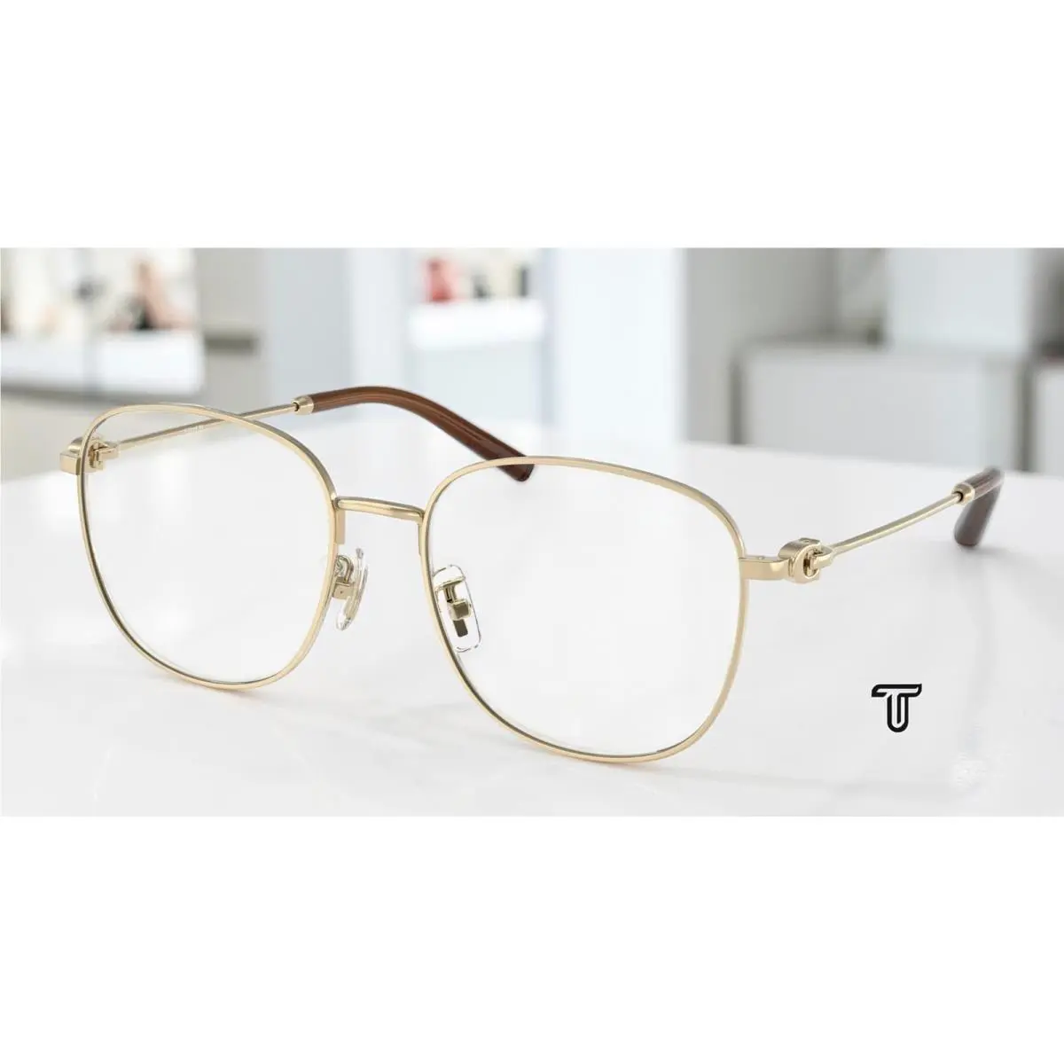 Coach HC5179D 9005 Shiny Light Gold Demo Lens 56 mm Women`s Eyeglasses