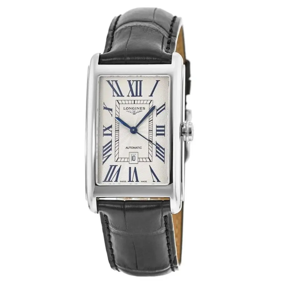 Longines Dolcevita Automatic Silver Dial Leather Men`s Watch L5.767.4.71.0