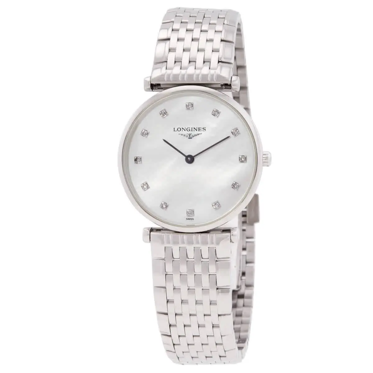 Longines La Grande Classique Quartz Diamond White Ladies Watch L4.512.4.87.C