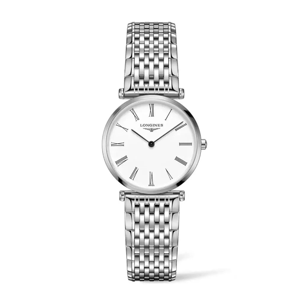 Longines La Grande Classique De Longines White Dial Women`s Watch L4.512.4.11.C - Dial: White, Band: Silver, Bezel: Silver