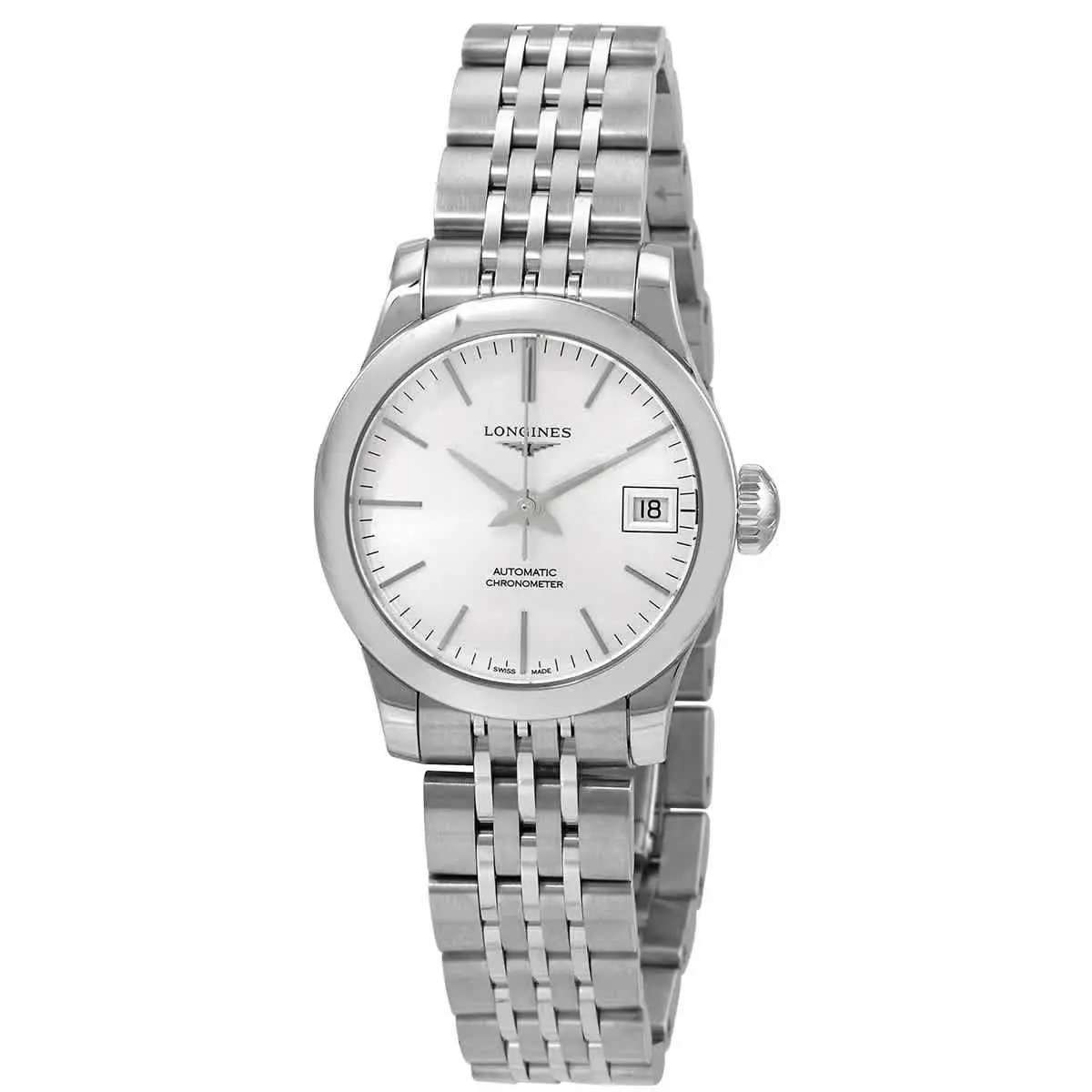 Longines Record Automatic Silver Dial Ladies Watch L23204726