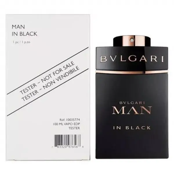 Bvlgari Man In Black Men 3.4 oz 100 ml Eau De Parfum Spray As Photo