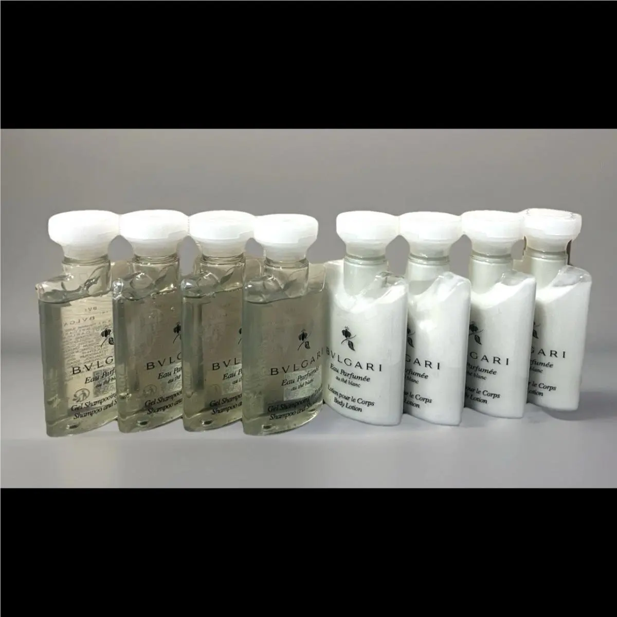 4 Bvlgari Eau Parfumée Au The Blanc White Tea Shampoo Shower Gel 4 Lotion July