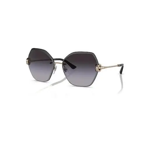 Bvlgari Women`s Sunglasses BV6105 20148G Gray with Gems