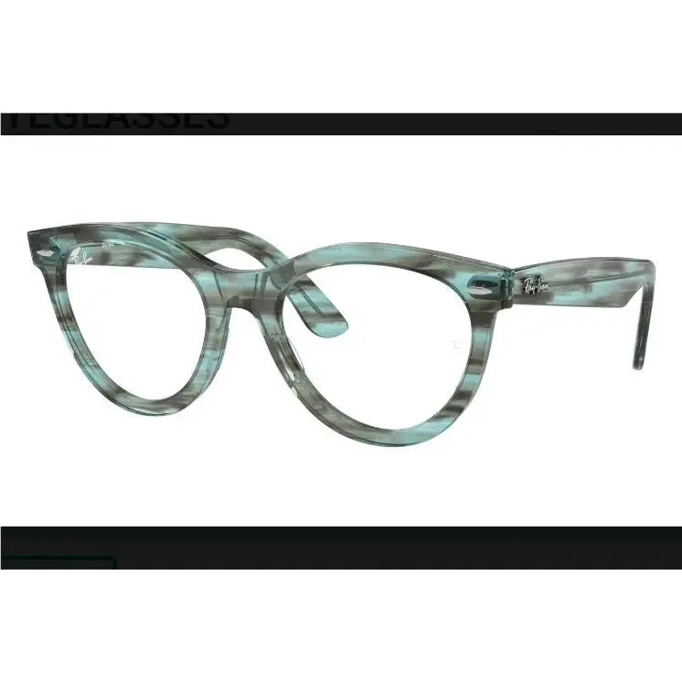 Ray-ban RB2241VF Wayfarer Way 8362 Striped Transparent Green 51-21-150