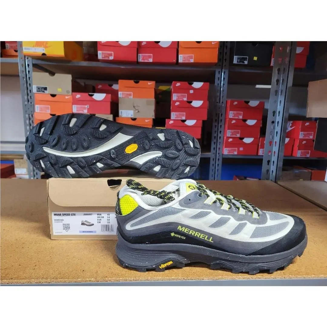 Merrell Moab Speed Gtx Men Shoes J066897 Charcoal Size 15