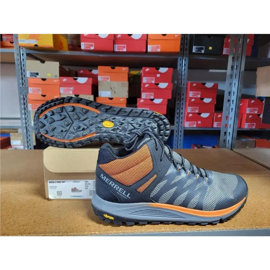 Merrell Nova 2 Mid WP Men Shoes J500227 Charcoal Size 15