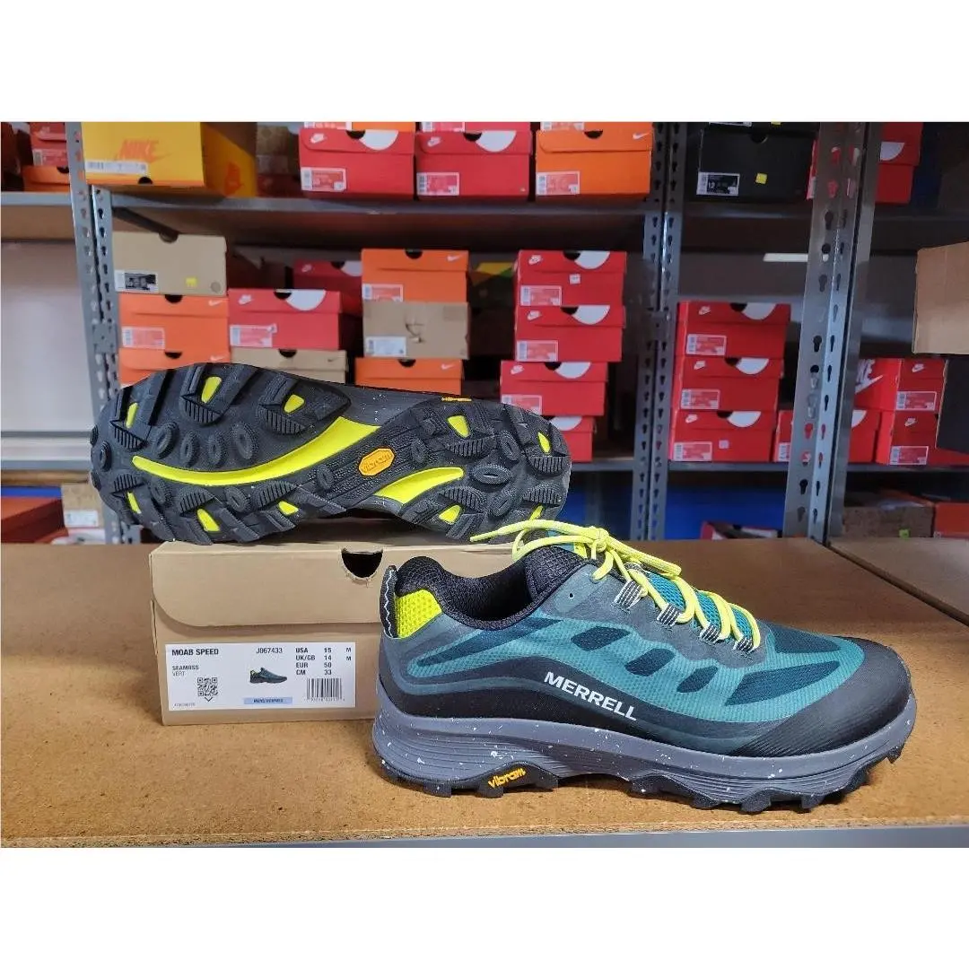 Merrell Moab Speed Men Shoes J067433 Seamoss Size 15