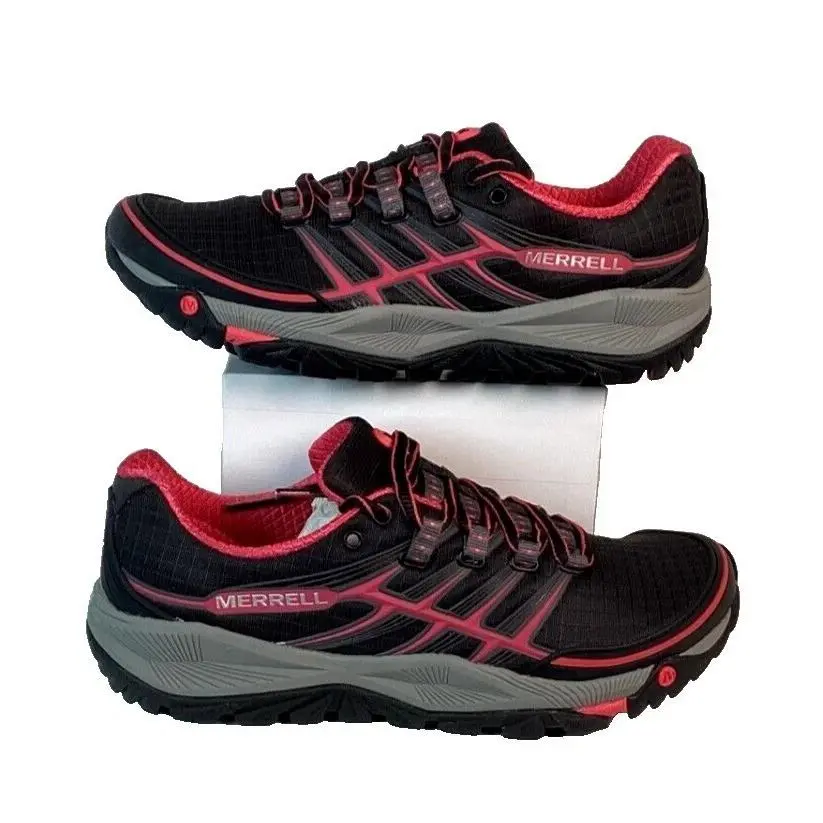 Share Merrell Womens All Out Rush Black/pink Multiple Sizes