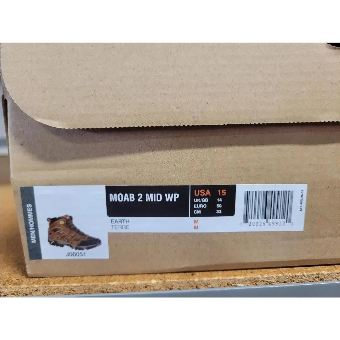 Merrell shoes - Merrell Moab 2 Mid WP - J06051 - Earth 12